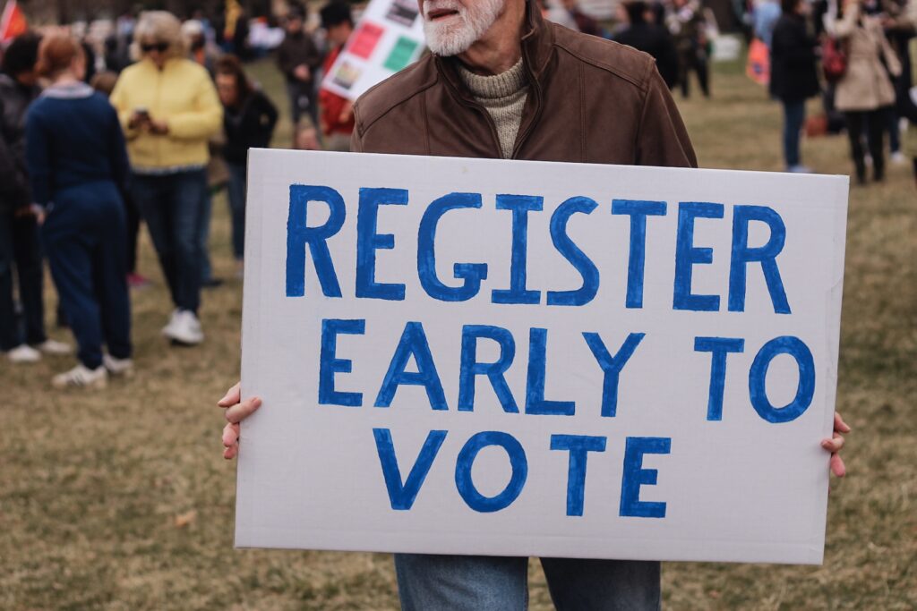 Register early to vote