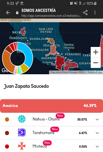 Juan Zapata DNA Test Results